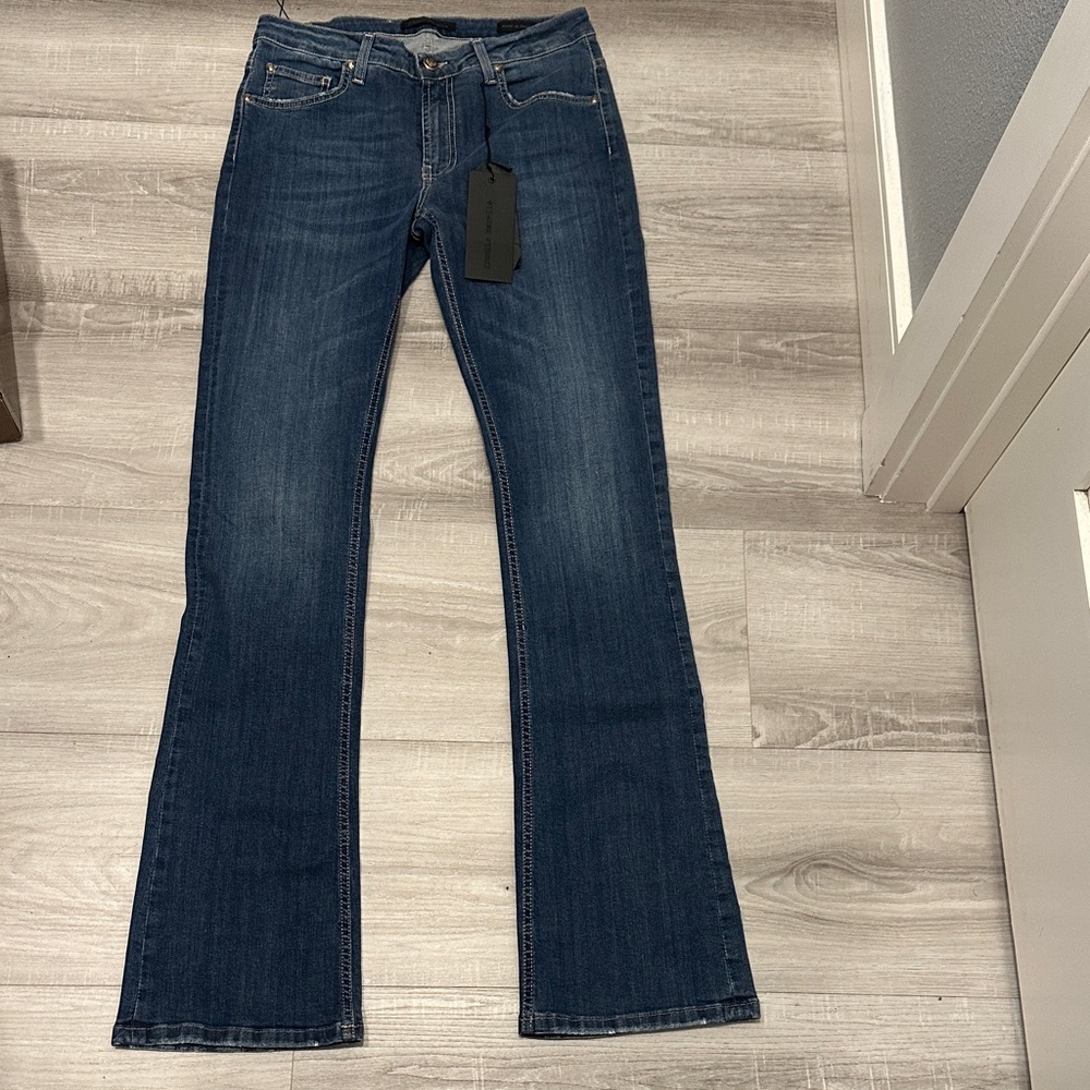 Frankie Morello Blue Flare Jeans